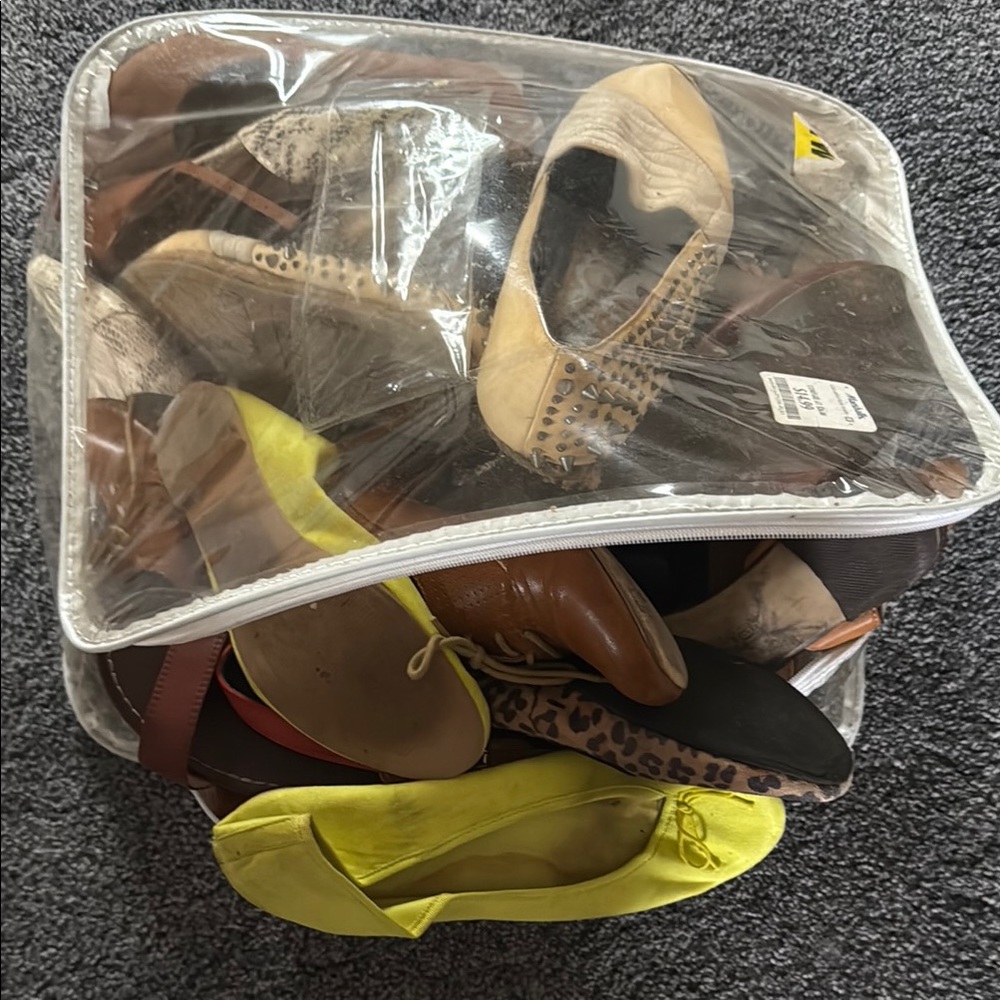 Yellow and Brown Women's Shoes Collection